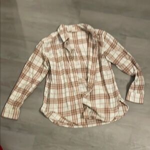 Plaid Button-Up Shirt